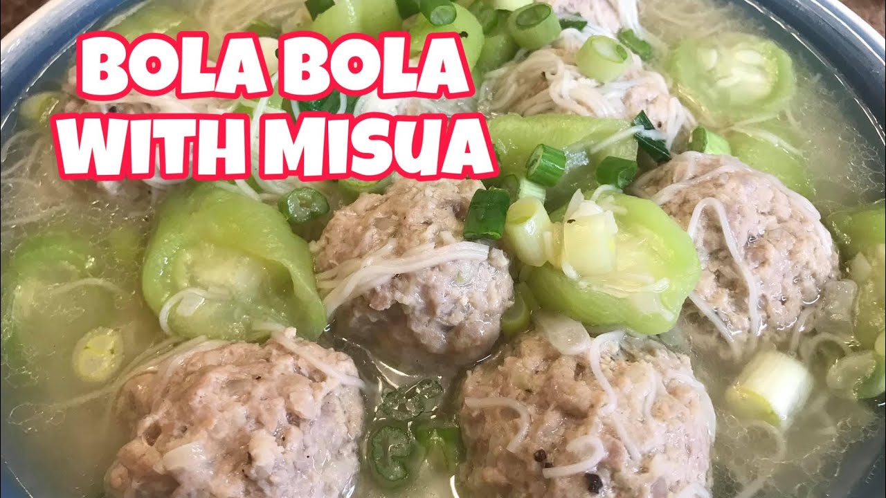 PORK BOLA BOLA with MISUA | LUTONG KAPAMPANGAN