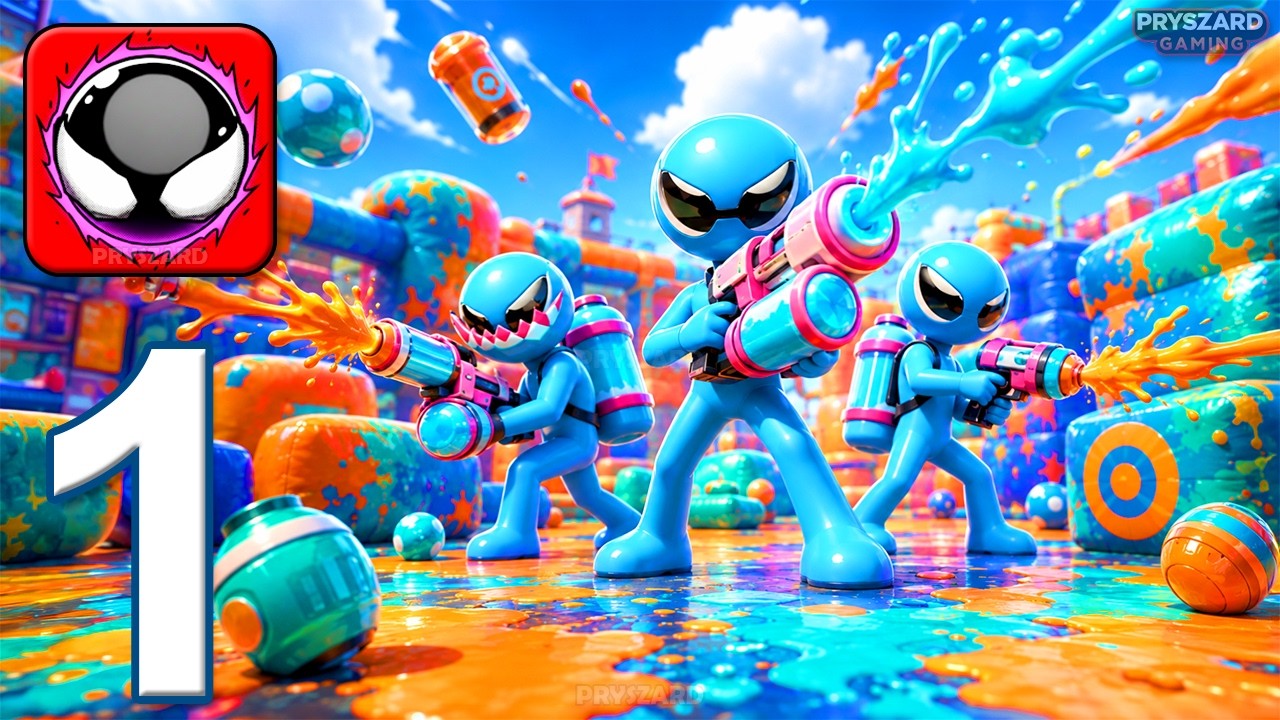 Splash Clash: Color Battle 3D - Gameplay Walkthrough Part 1 - Paint Brawl (iOS, Android)