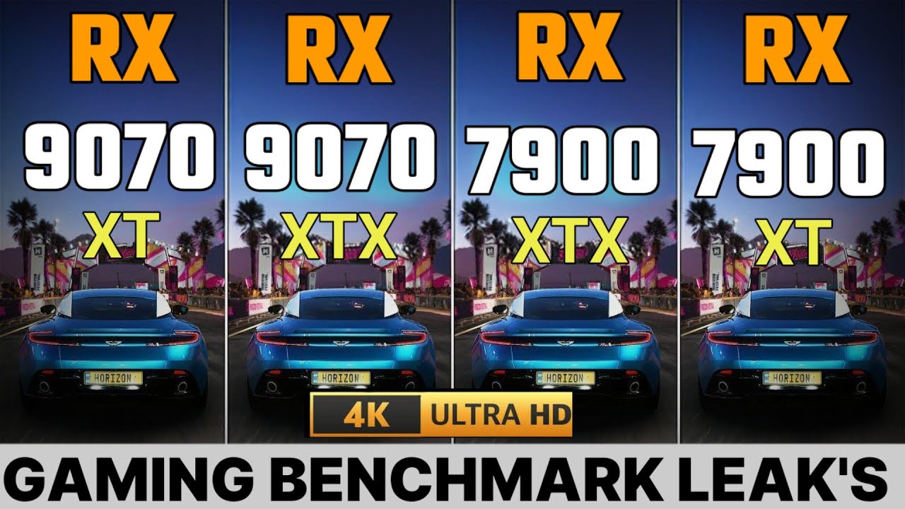 RX 9070 XT VS RX 7900XTX VS RX 9070 XTX VS RX 7900 XT VS RX 7900 XT new LEAK'S 4K  gaming benchmark