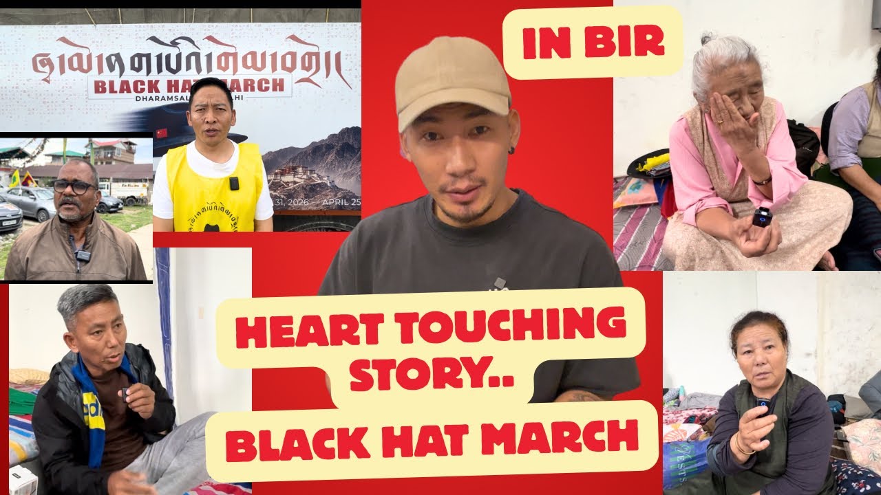 Heartwarming story || black hat march || Tibetan vlogger || Tibetan YouTuber || Bir || India ||