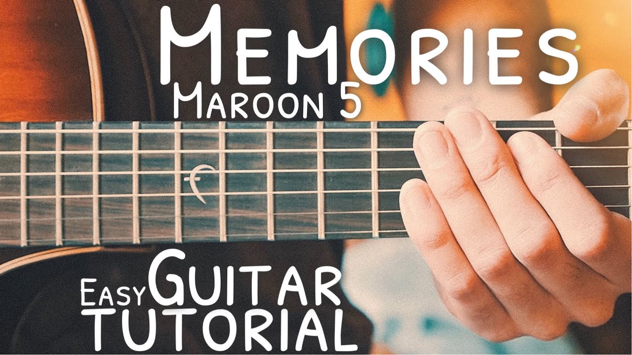 Memories Maroon 5 Guitar Tutorial // Memories Guitar // Guitar Lesson #735