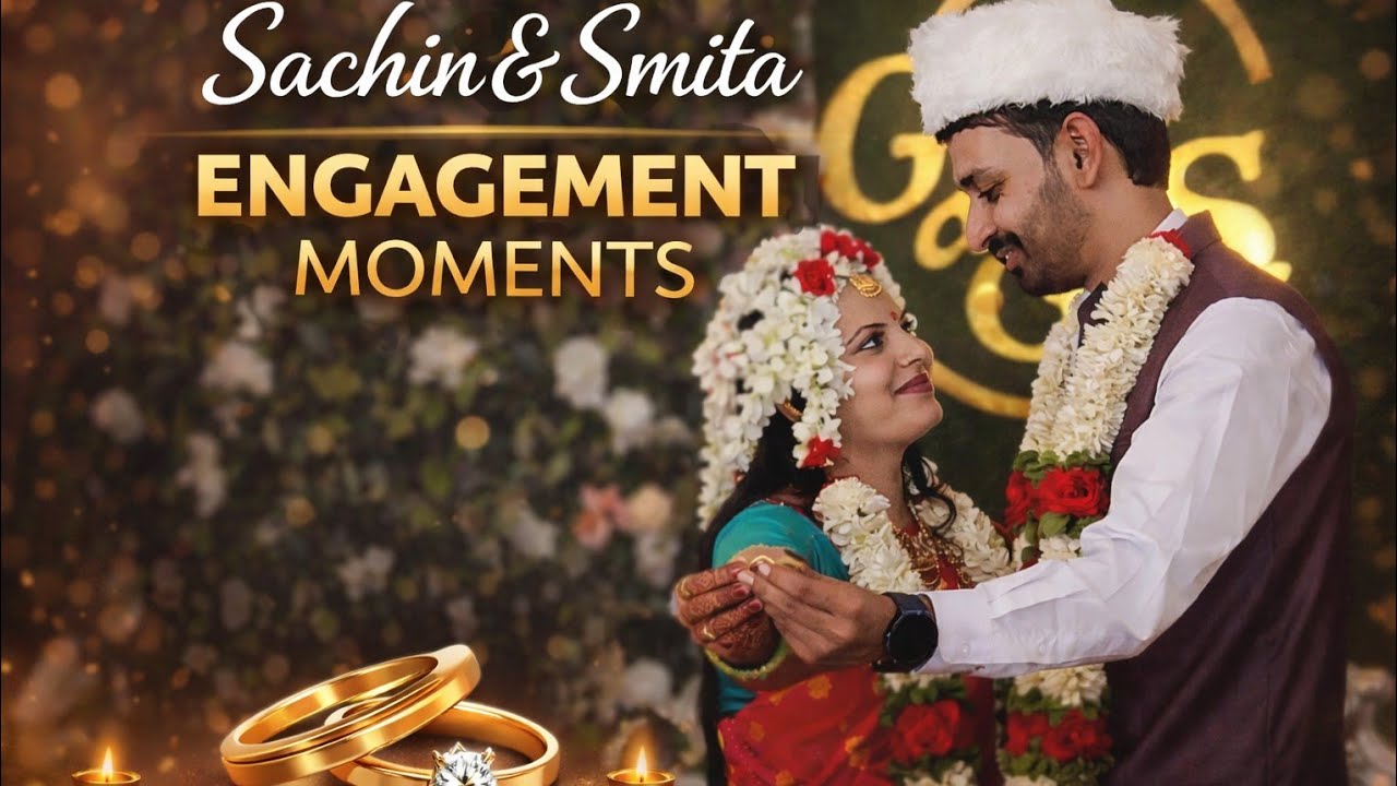 Sachin & Smita | Engagement Ceremony Highlights | A Beautiful Beginning #SaSm💝