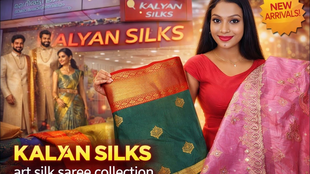 Kalyan silks new saree collections🥳 || പുതിയ സാരി കളക്ഷൻസ് വന്നു #kalyansilks #saree #malayalam