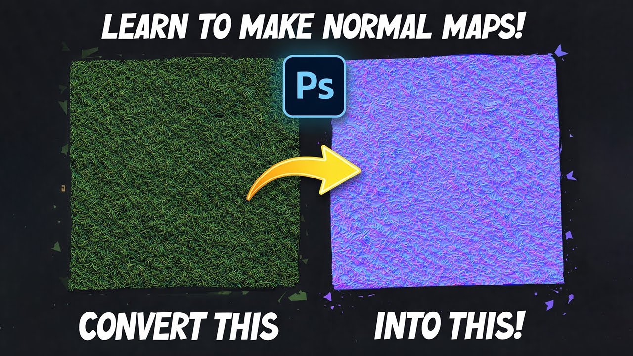 How to Generate Normal Map in Photoshop | Photoshop Tutorial | Texturing