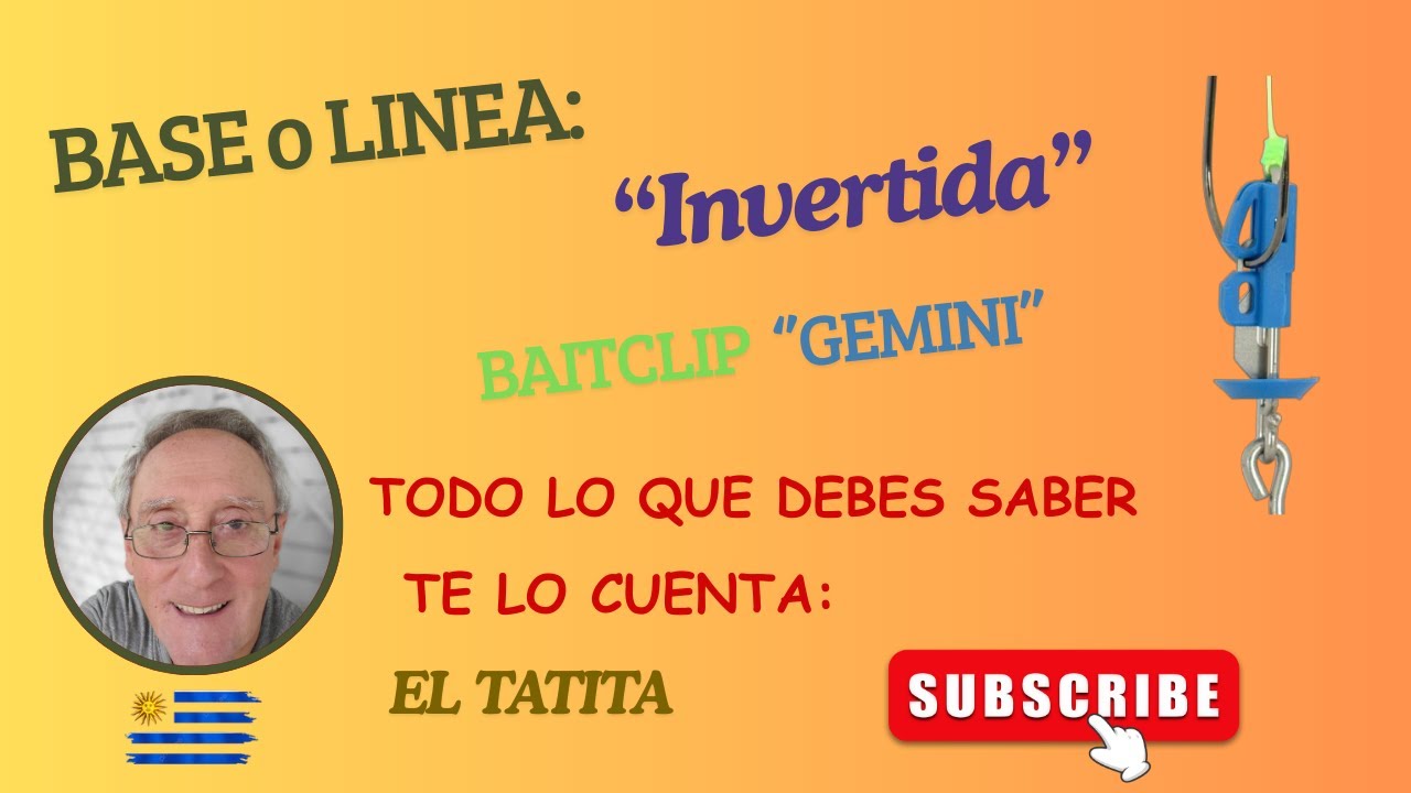 BASE  LINEA  de PESCA  BAITCLIP  GEMINI  INVERTIDO  FISHING