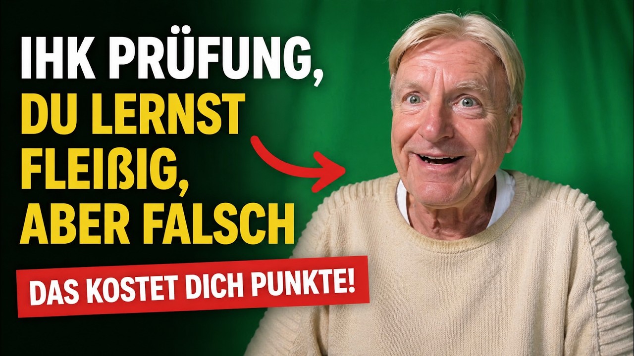 IHK Prüfung, Du lernst fleißig, aber falsch