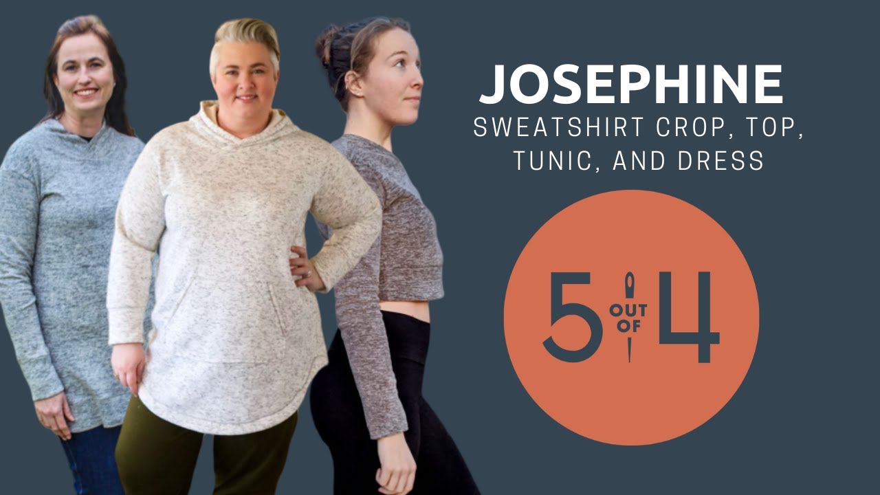 5oo4 Josephine Sweatshirt Crop, Top, Tunic, and Dress