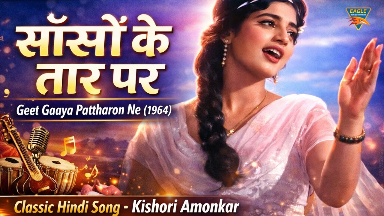 साँसों के तार पर | Sanson Ke Tar Par | Kishori Amonkar | Geet Gaaya Pattharon Ne 1964 | Purane Gane