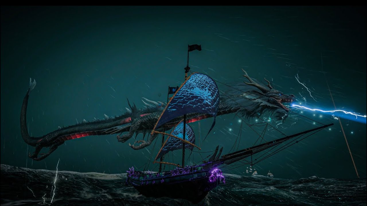 Skull and Bones, easily solo the elder shadowbeast with this Garuda build !