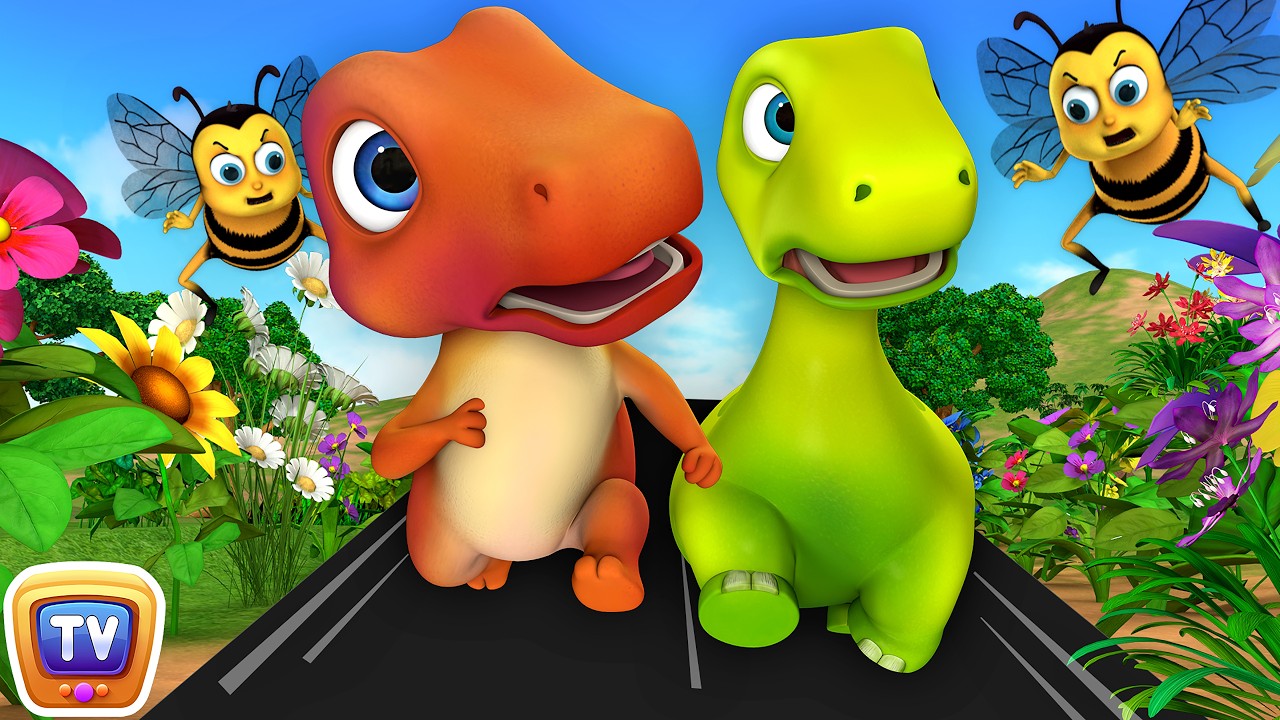 The Garden Friends Bugs Song with Jumblikans Dinosaurs + More ChuChuTV Toddler Learning Videos