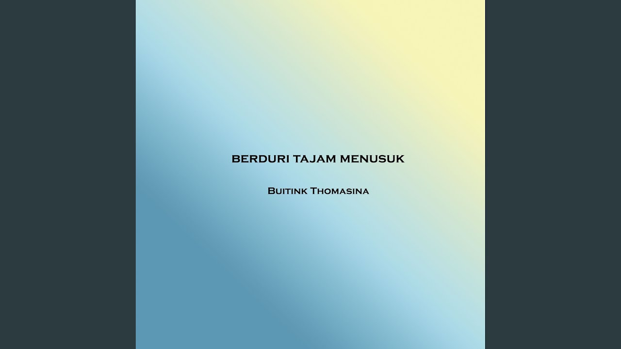 berduri tajam menusuk