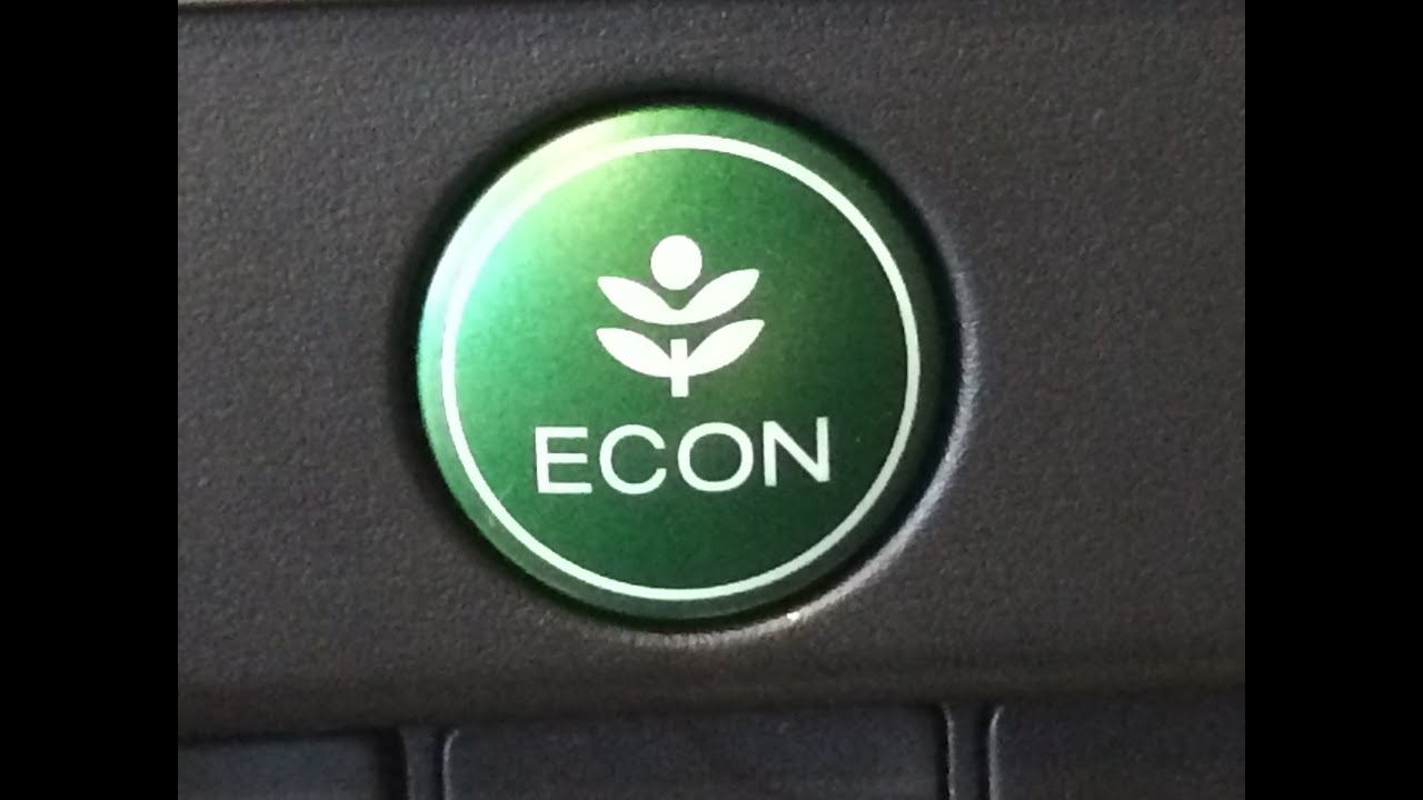How the Econ button works on a new Honda.  How it really works!!