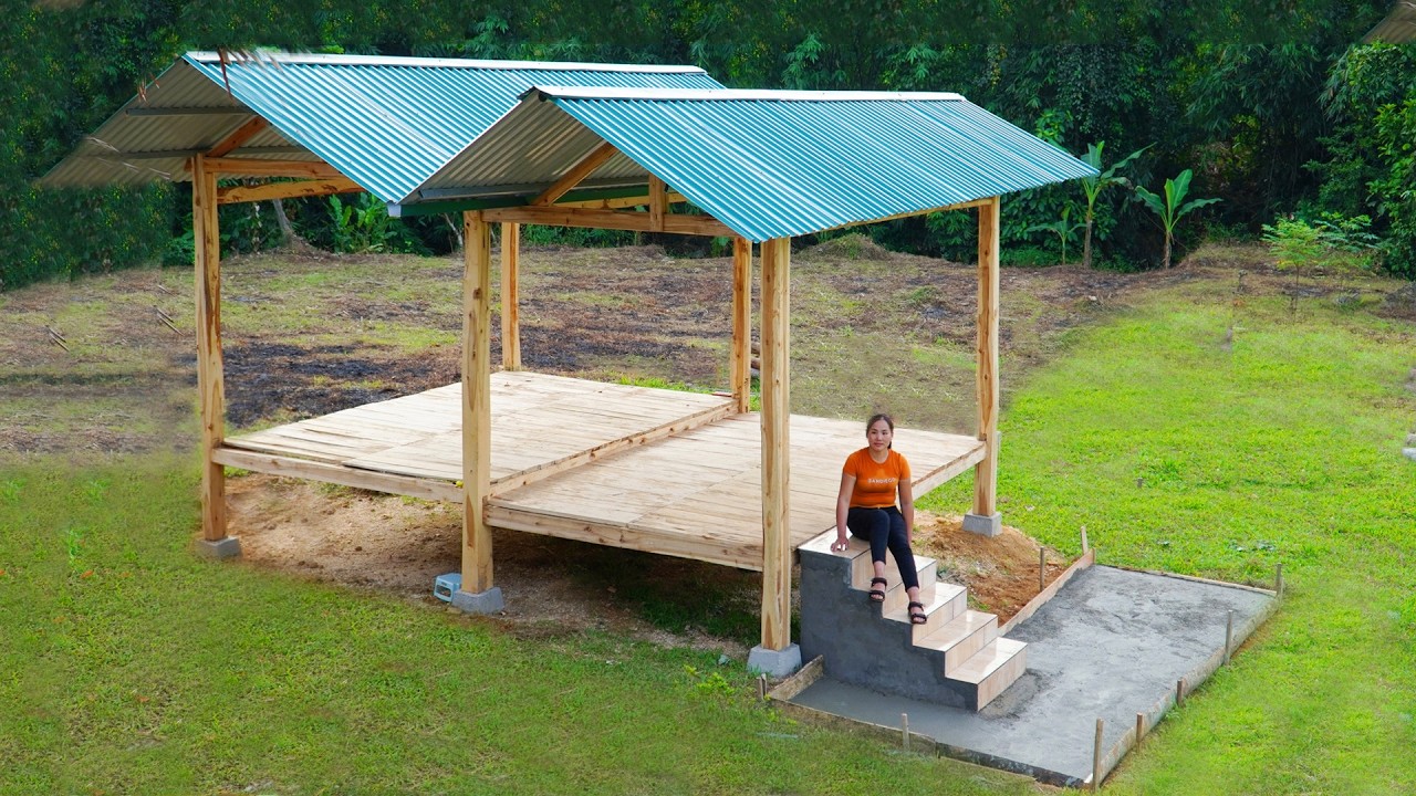 She Did the Impossible! Talented Girl Builds a Strong Wooden House in 200 Days