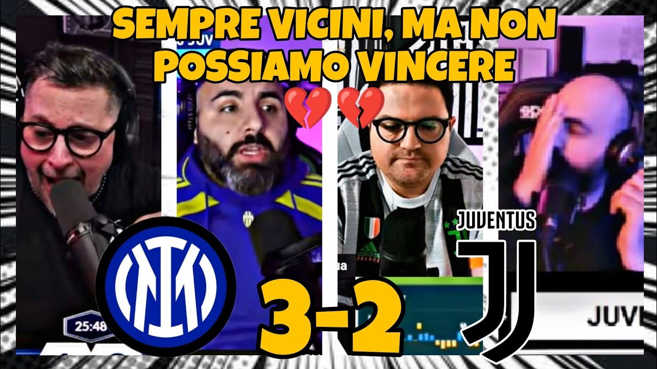 I tifosi della Juventus reagiscono con il cuore spezzato alla sconfitta per 3-2 contro l'Inter 💔