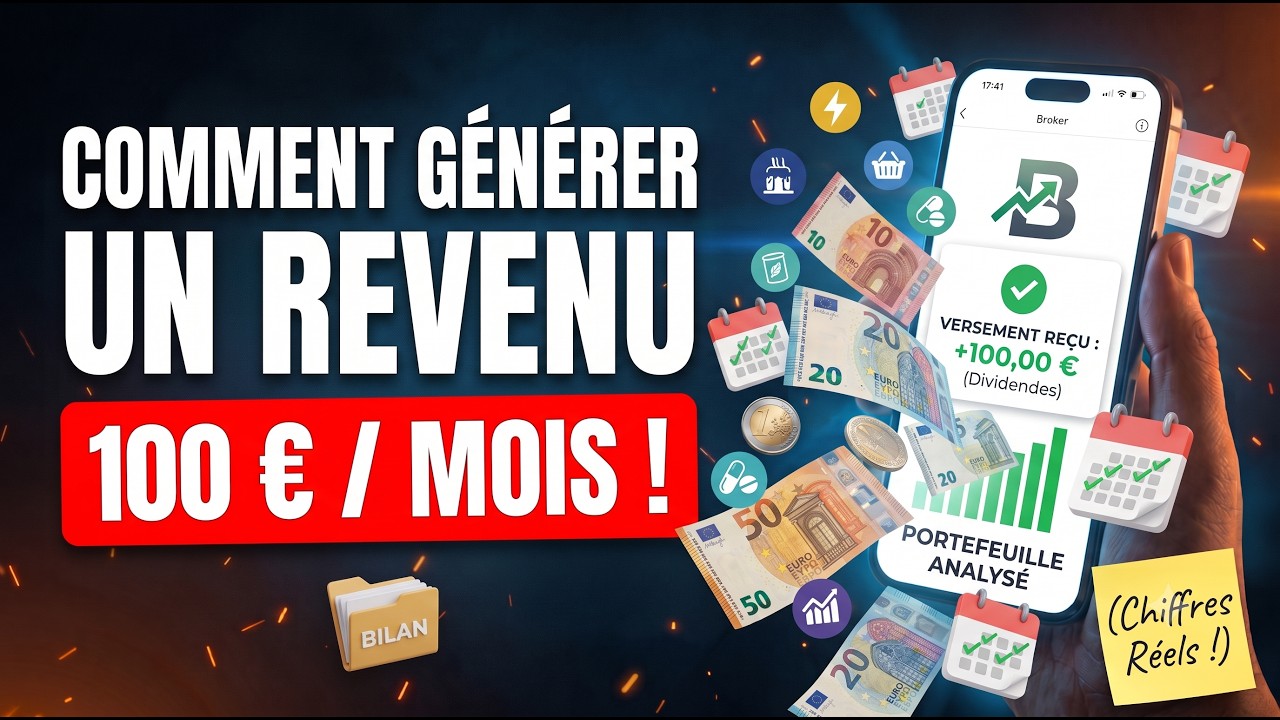 Comment j'ai atteint 100&euro;/mois de dividendes (Bilan PEA))
