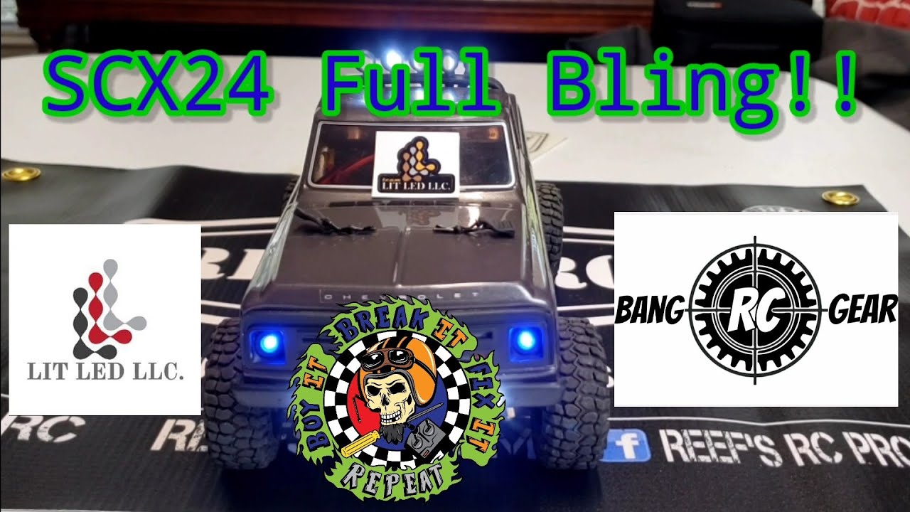Axial SCX24 Full Bling!! Lit Led/Bang Rc Gear/Reefs Rc/RC 4wd/Hot Racing