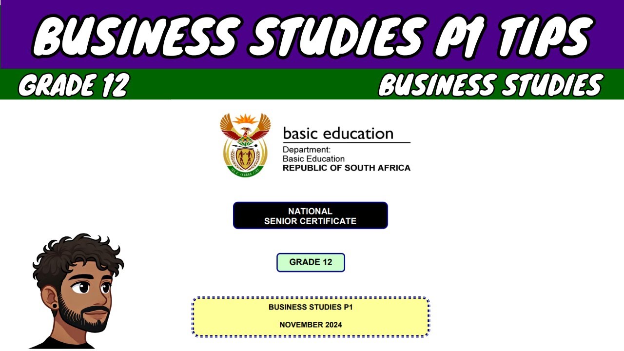 Business Studies Paper 1 (Last Minute Tips)