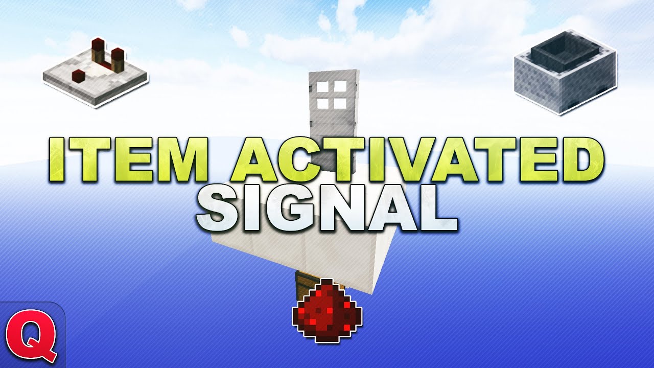 Minecraft - Item Activated Redstone Signal // Versteckter Eingang - (Quick) Tutorial 1.17