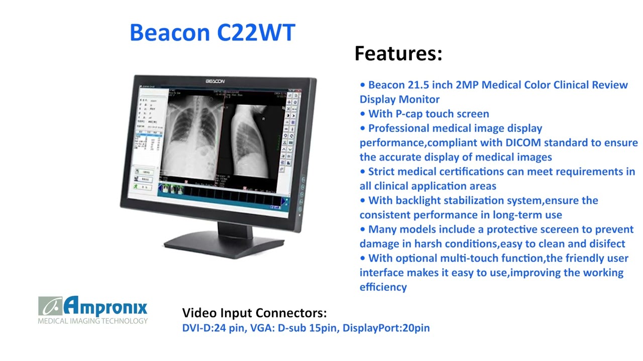 Beacon C22WT 21.5 Inch 2MP Clinical Review Touch Display Sales | Service | Repair | Exchange
