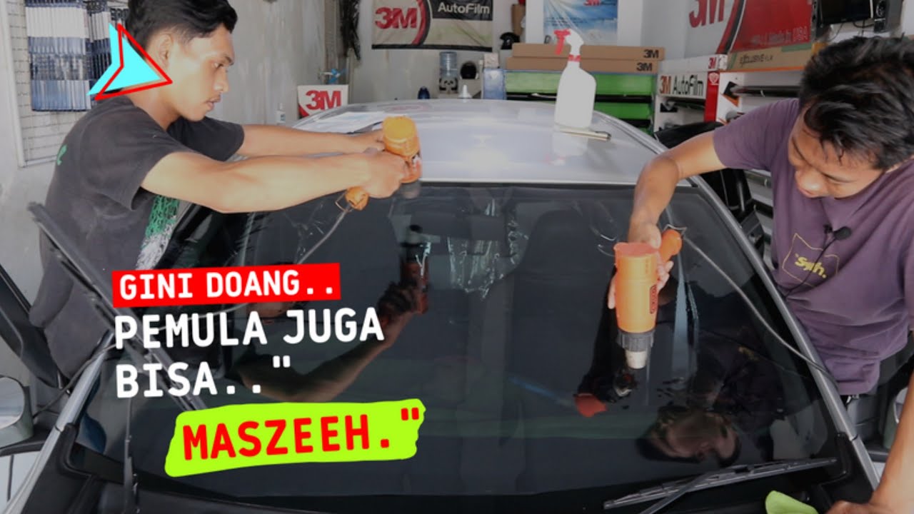 (PEMULA) WAJIB MENCOBA pasang kaca film mobil ini