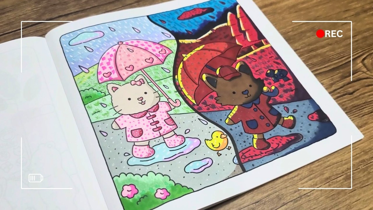 Heaven vs Hell Coloring Tutorial ✨ASMR | Watch This Page Come to Life with Alcohol Markers