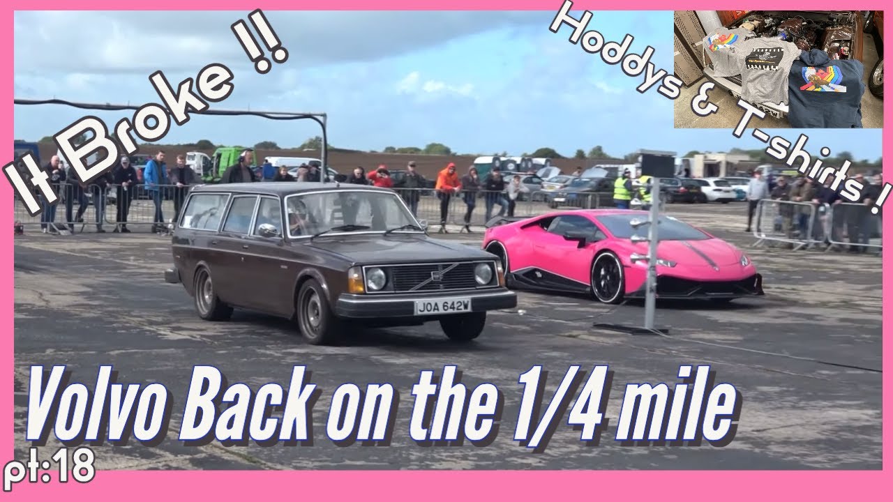 Sleeper V8 Volvo 240 Drag racing lamborghini HURACAN !!