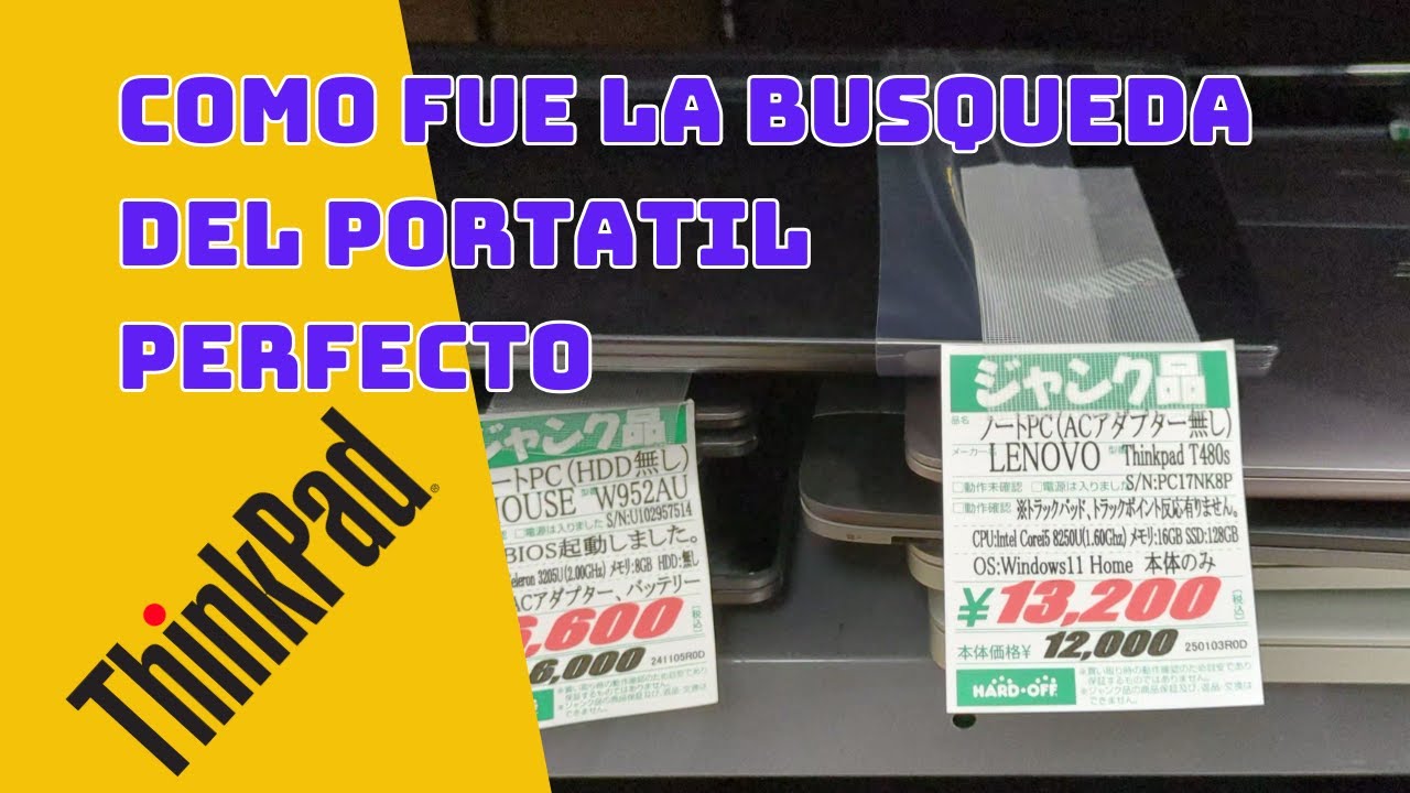 La historia del Thinkpad T480s roto del Hard Off