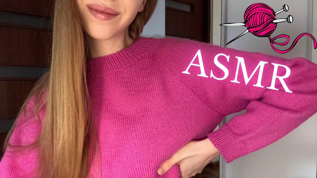 ASMR po polsku Zrobiłam sweter 🩷 Blokowanie dzianiny 