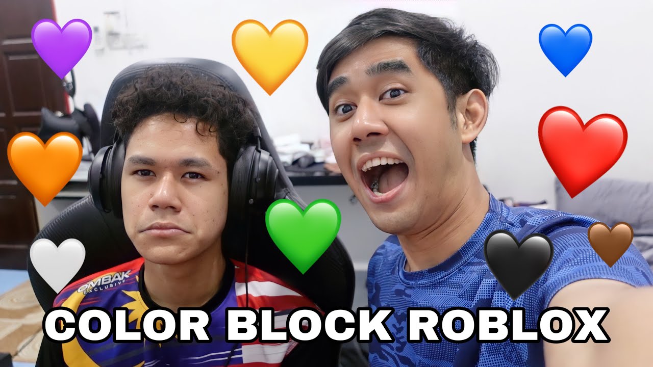 LOMPAT IKUT WARNA 😂 COLOR BLOCK ROBLOX 😍