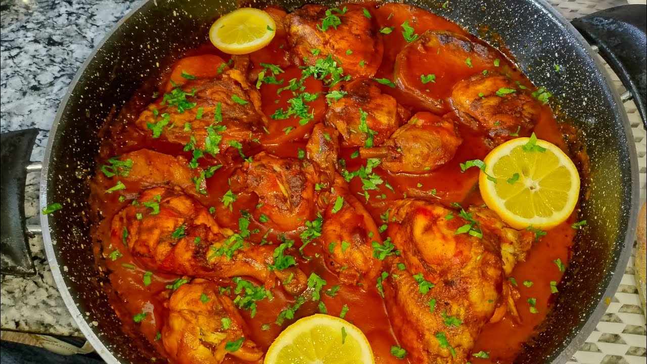 اطيب صينية دجاج بالخضار 