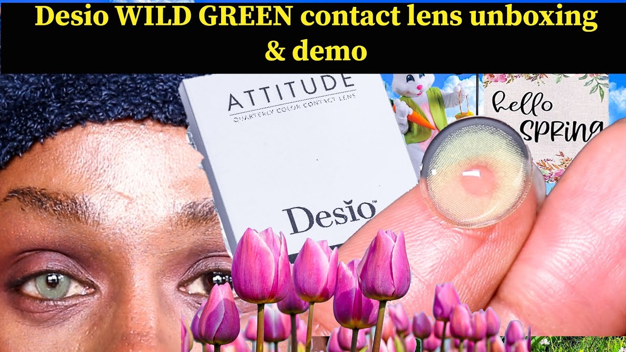 Desio WILD GREEN contact lens unboxing & review