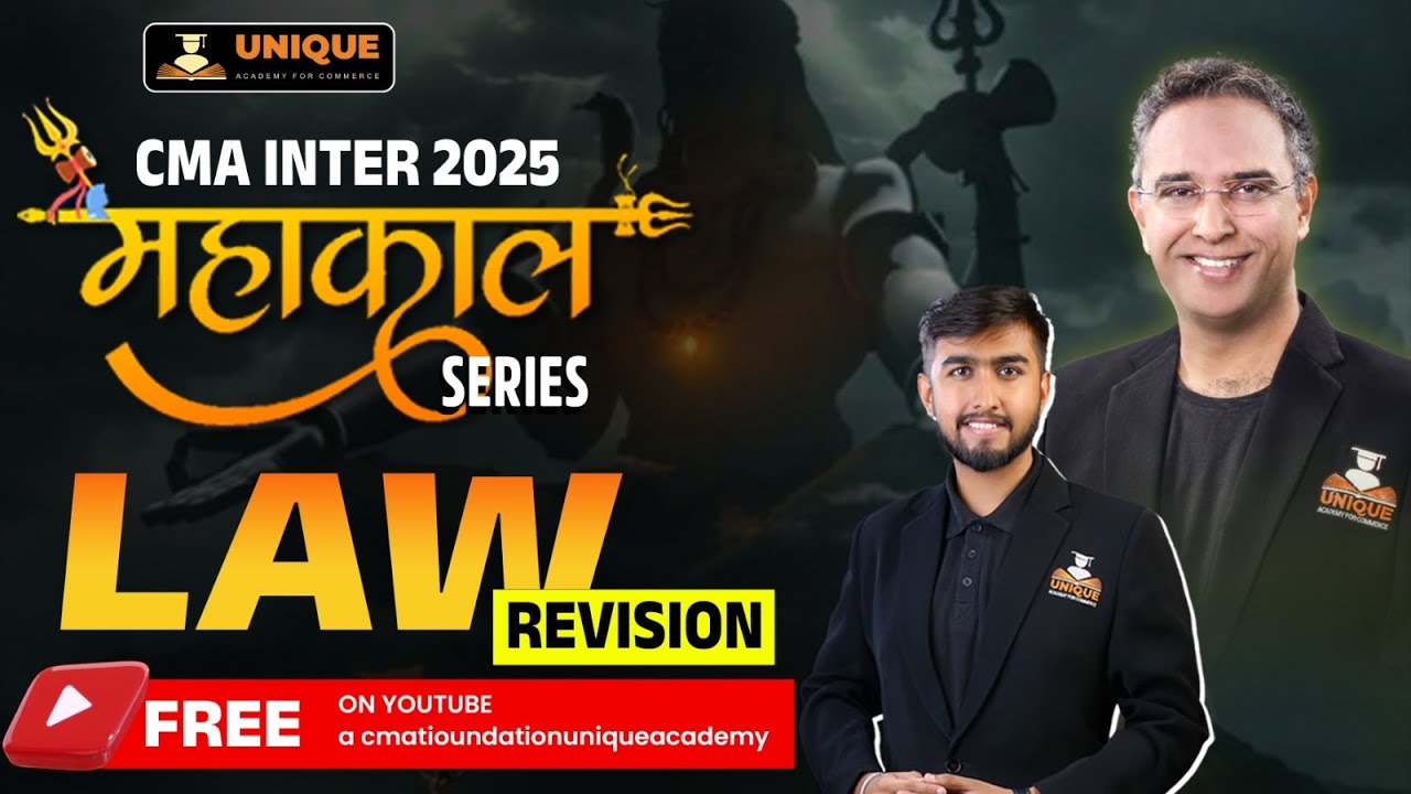 FREE CMA INTER REVISION | LAW - FACTORIES ACT | JUN 25 | MAHAKAL SERIES - PROF. DARSHAN DHOKA