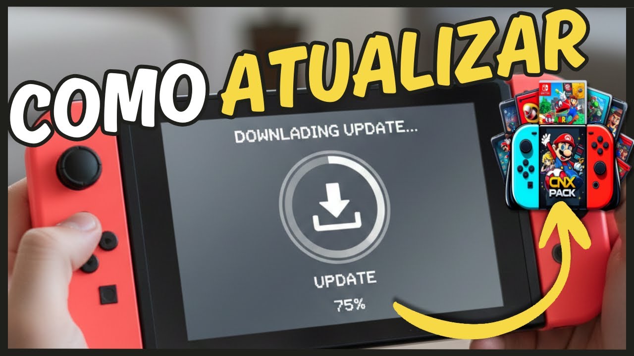 Como atualizar nintendo switch desbloqueado via CNX Updater.