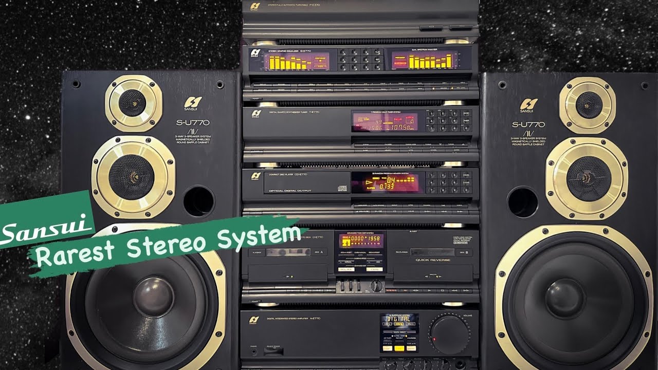 Sansui A-E770 Rare Japanes Reference Complete Stereo System