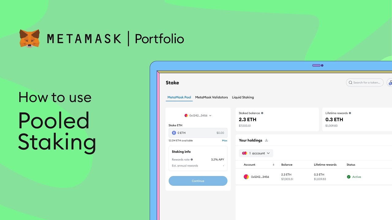 How to use Pooled Staking on MetaMask