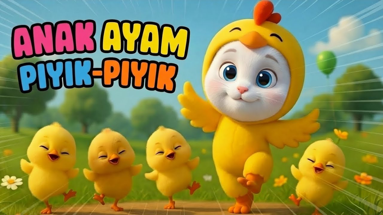 ANAK AYAM PIYIK PIYIK - Lagu Anak Indonesia Populer | Animasi 3D Kucing dan Ayam Lucu