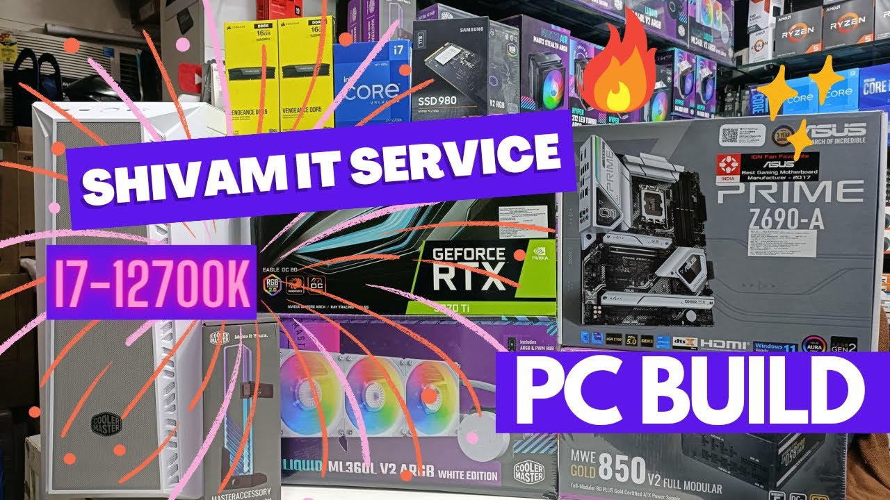 Rs 1.5 Lakh Gaming PC Build | RTX 3070TI | i7-12700K | #9933164650 | SHIVAM IT SERVICE | #SILIGURI