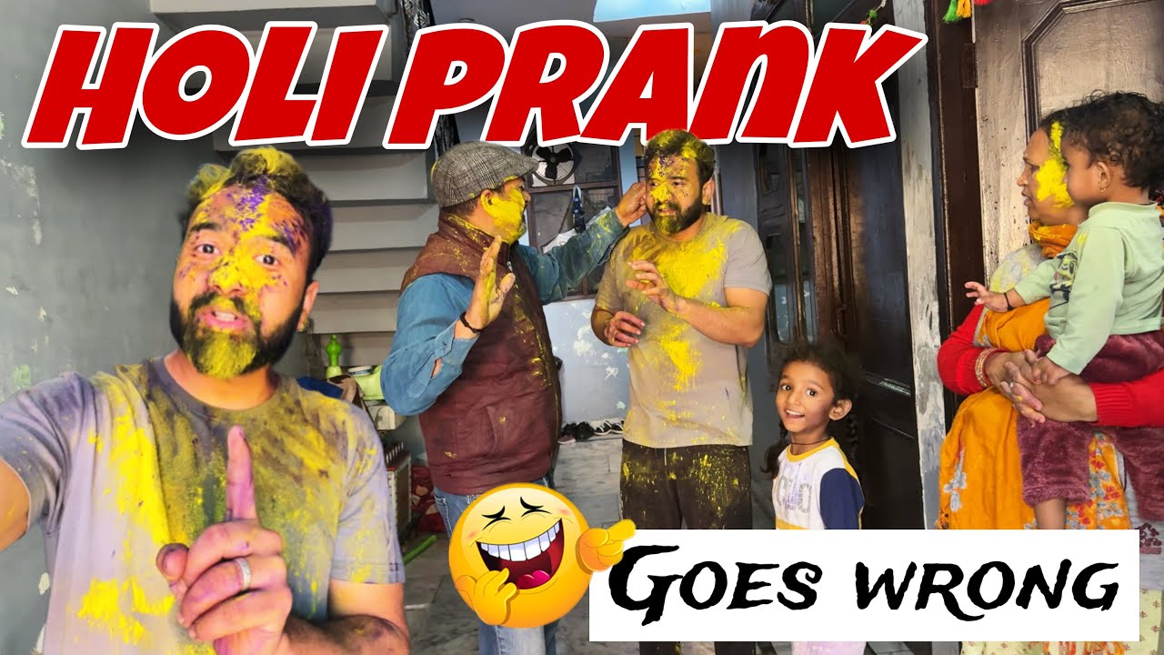 Advance holi prank on Family 🤣🤣 || Happy holi to all || jeet thakur pranks
