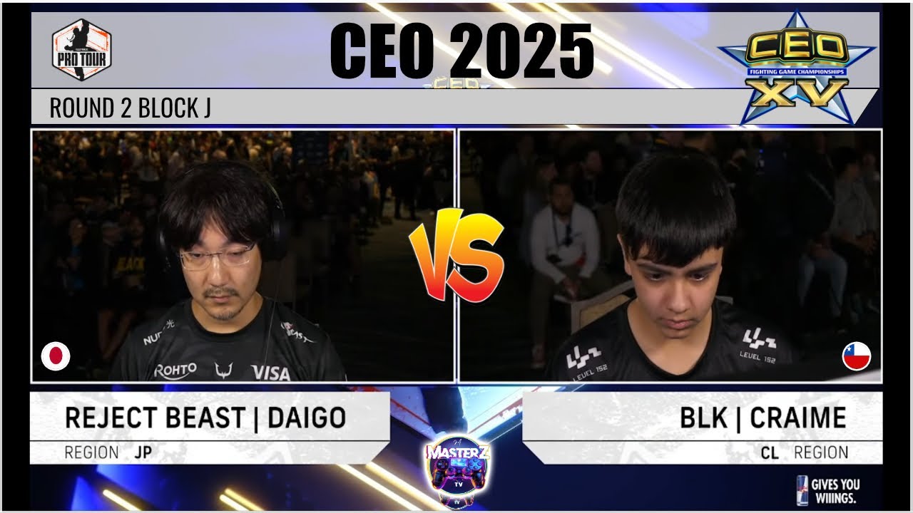 CEO 2025 BLOCK J SF6 // DAIGO (akuma) VS CRAIME (ryu) High level gameplay