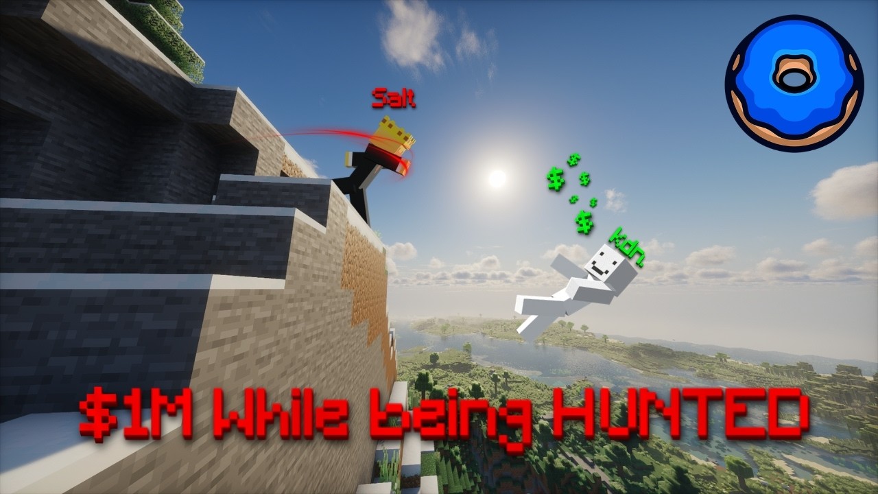 Making $1M on Donut SMP but I'm being HUNTED