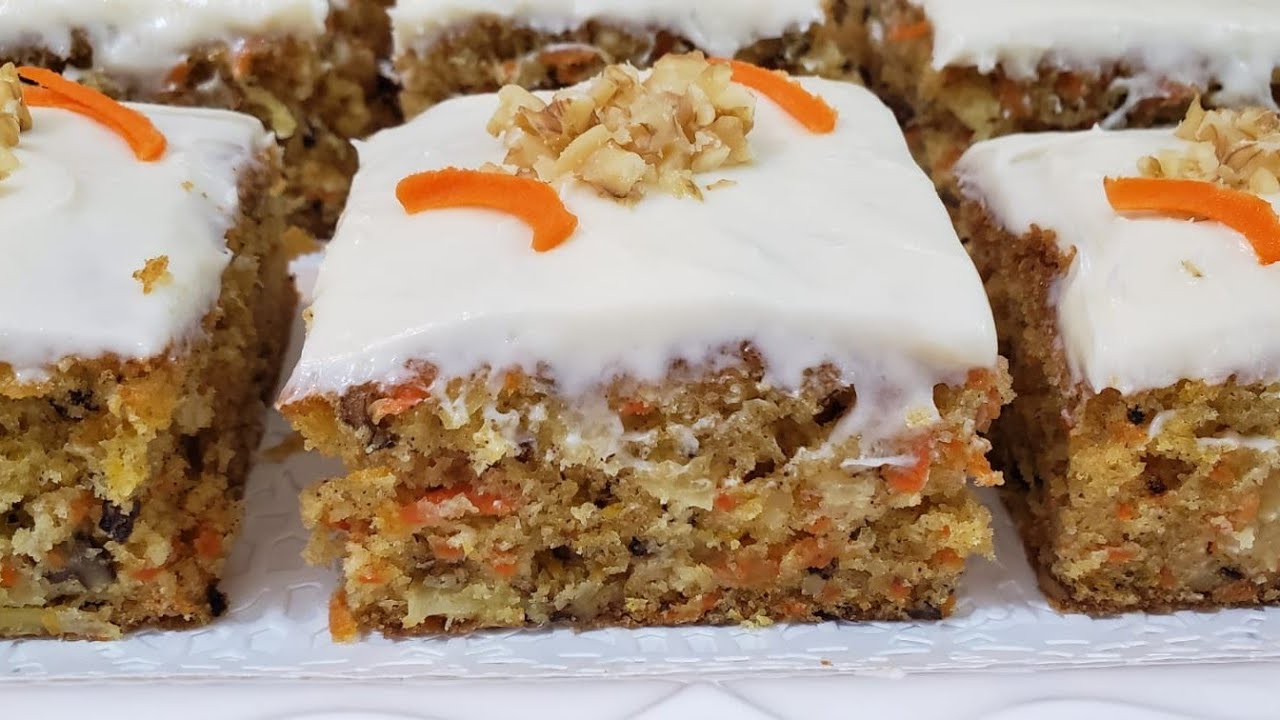 طريقة تحضير كيك الجزر بالاناناس  The Ultimate Carrot Pineapple Cake with Cream Cheese Frosting