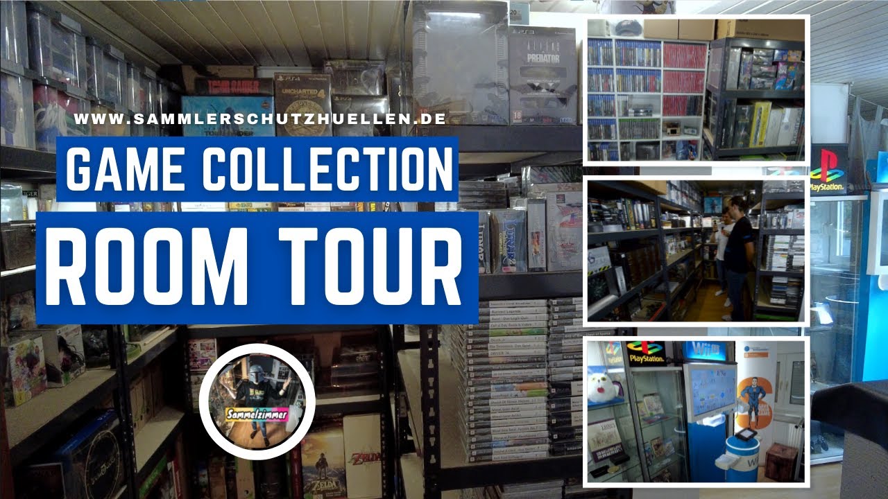 Game Room Tour! Game Collection  von www.sammlerschutzhuellen.de (1000+ Games)