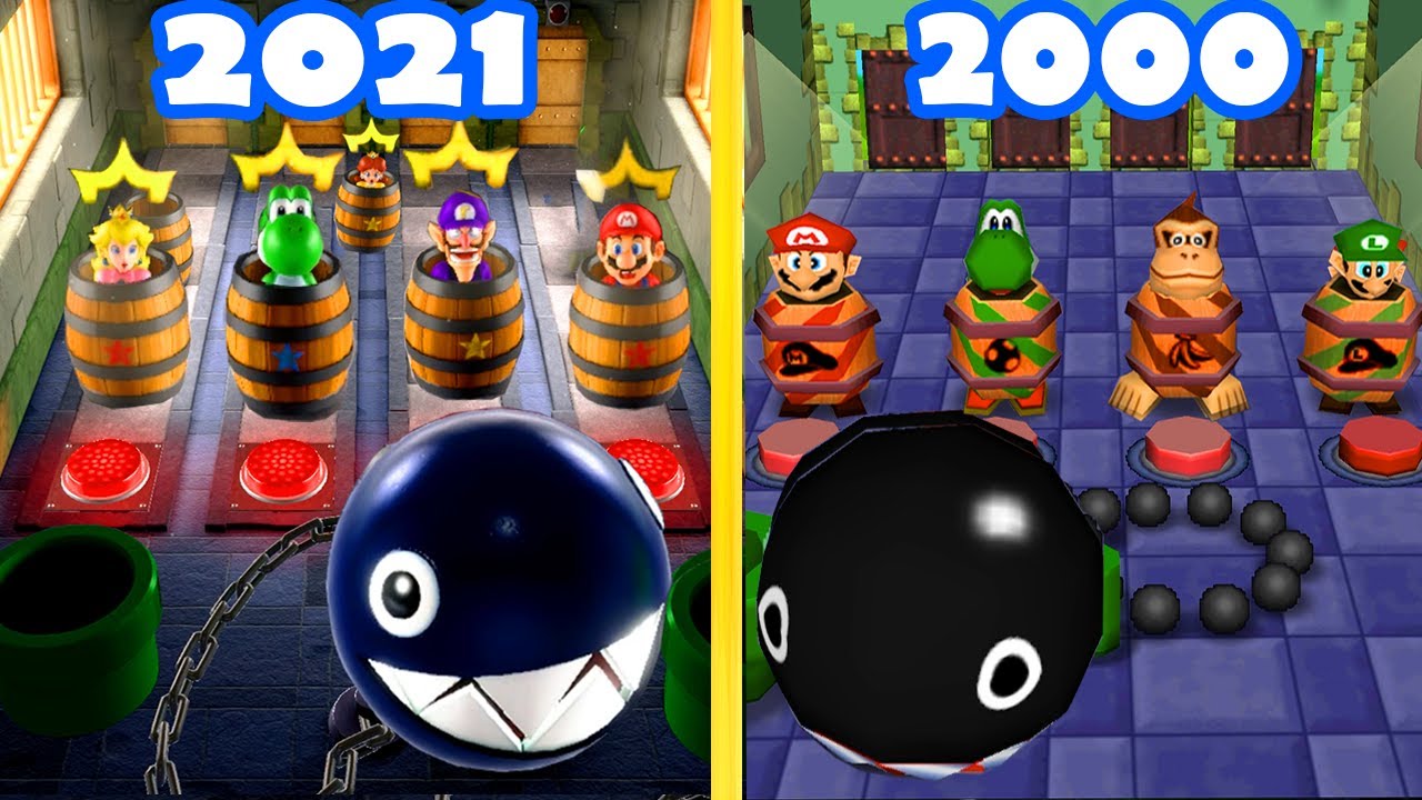 Mario Party Superstars vs Mario Party Series - The Top Lucky Minigames - Mario vs His Friends