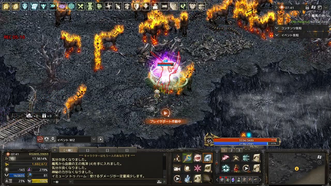 Lineage 弱いキャラでリーパーに当たりえらい目にあった　の巻