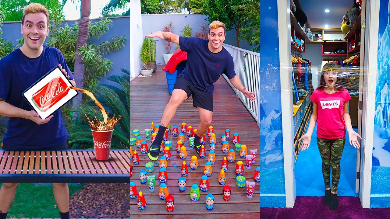 TESTANDO TRUQUES RAROS DE TIKTOK NÍVEL MÁXIMO (VÍDEOS VIRAIS)