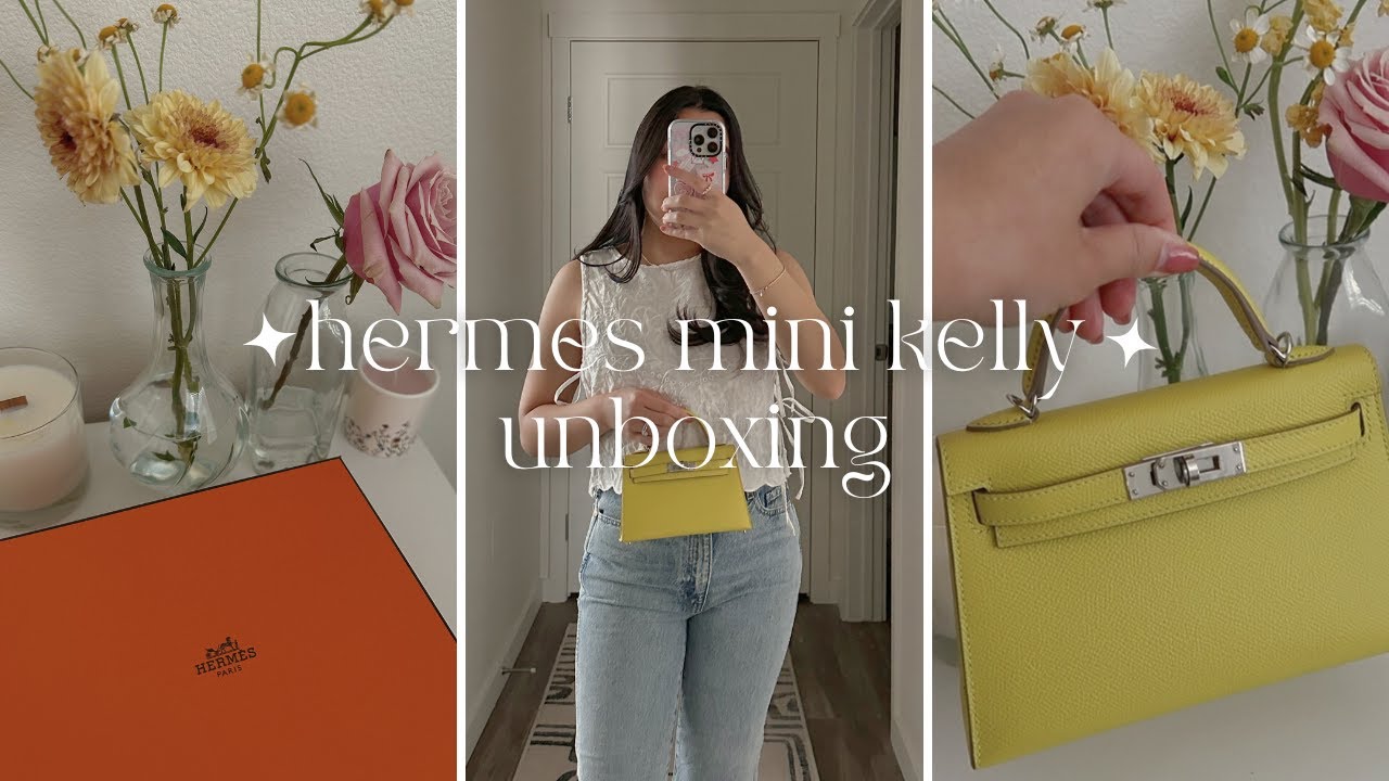 hermes mini kelly unboxing! +what fits, pricing, mod shots | ft. Luxe Du Jour
