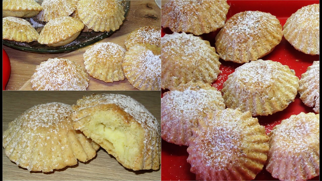 Pyszne kruche babeczki nadziewane budyniem serowym (pieczone razem z nadzieniem ) 🧁🧁🧁