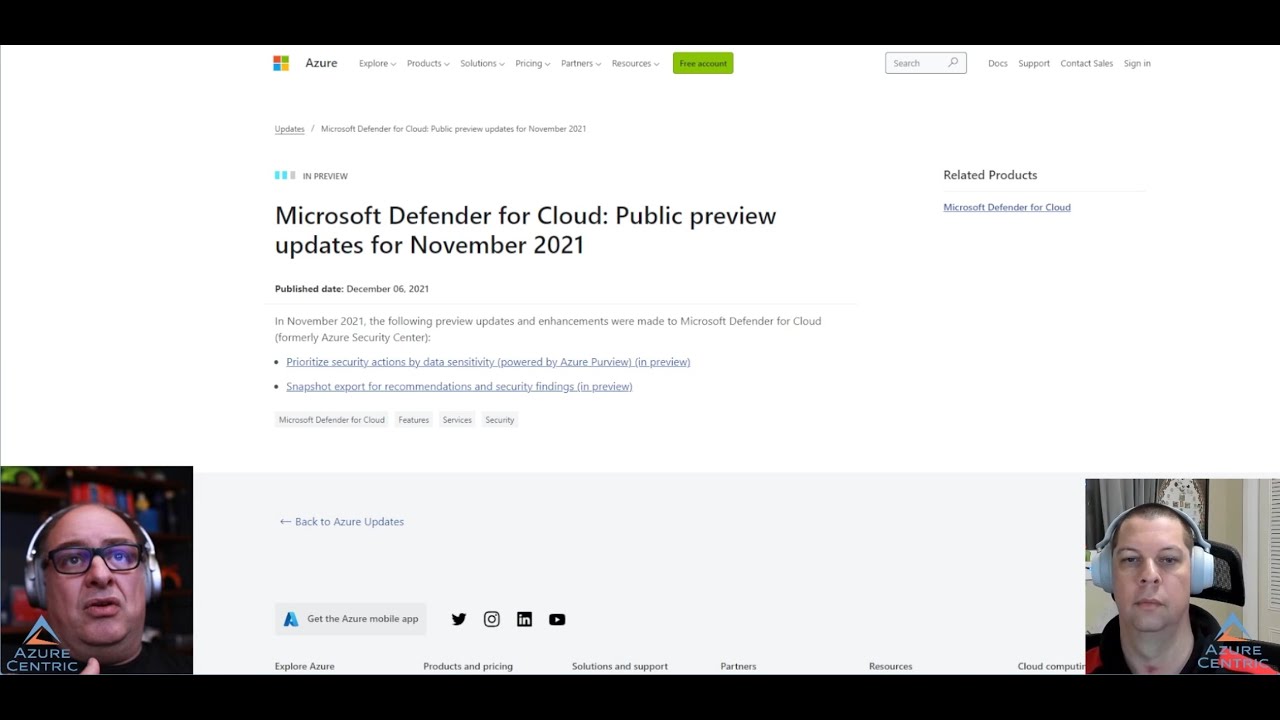 Azure Podcast #46 - Microsoft Defender for Cloud and Azure Storage