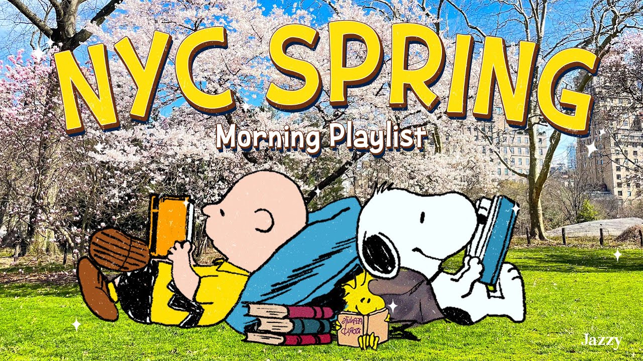 Morning in New York with Snoopy 🌞🌼| Spring Jazz Playlist for Peaceful Start by Jazzy