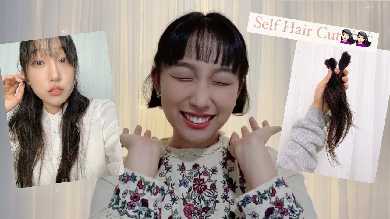 셀프 단발 Self Hair Cut | Short Hair Don't Care